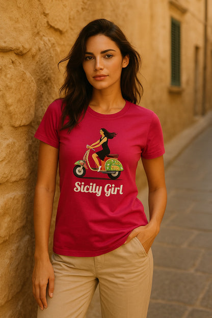 Pink T Shirts Sicily girl