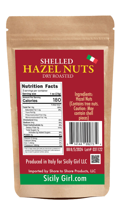 Shelled and Dry Roasted Hazelnuts