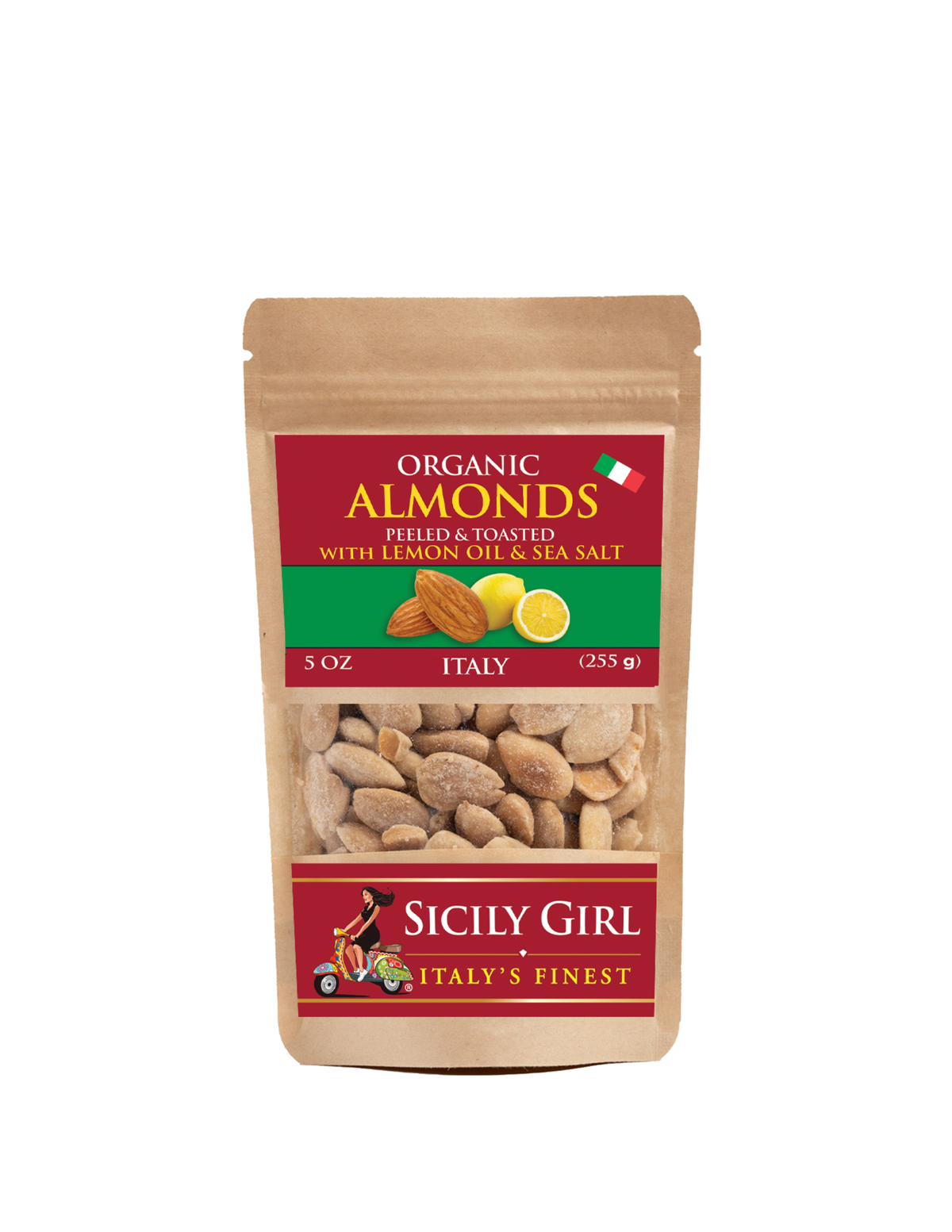 Organic Almonds with Sea Salt & Lemon Oil